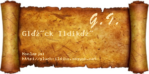 Glück Ildikó névjegykártya