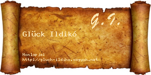 Glück Ildikó névjegykártya